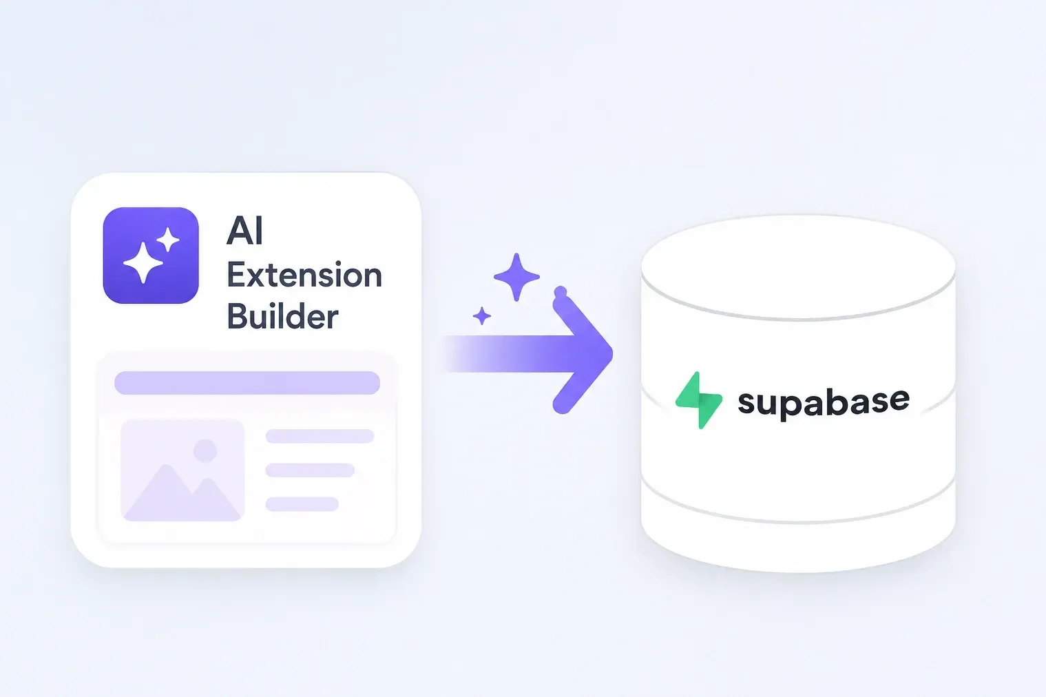 AI Extension Builder: add a Supabase database to your app
