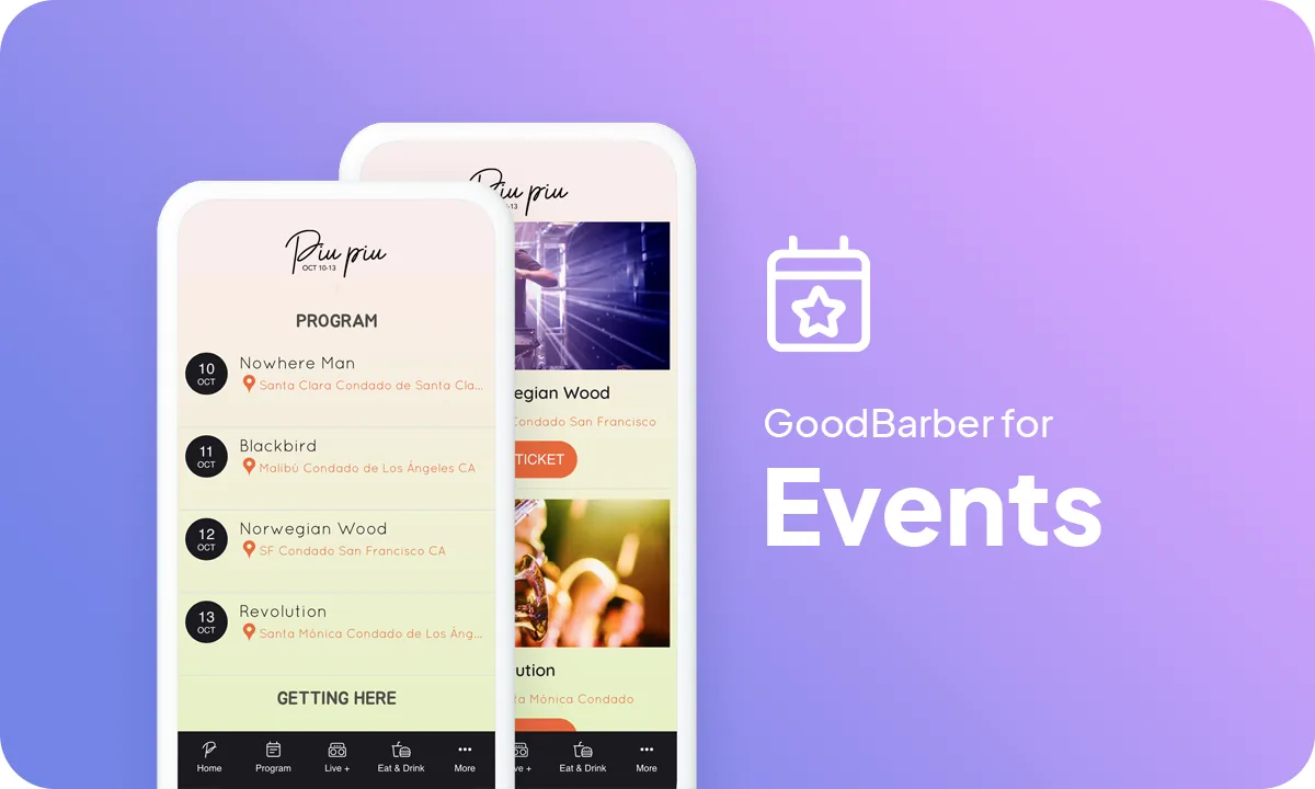How to create an app for an event